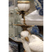 Danny's Fine Porcelain Home Decor Danny's Fine Porcelain Parrot With Bronze- White Crackle 14131