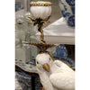 Danny's Fine Porcelain Home Decor Danny's Fine Porcelain Parrot With Bronze- White Crackle 14131