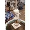 Danny's Fine Porcelain Home Decor Danny's Fine Porcelain Parrot With Bronze- White Crackle 14131