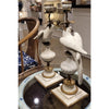 Danny's Fine Porcelain Home Decor Danny's Fine Porcelain Parrot With Bronze- White Crackle 14131