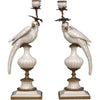 Danny's Fine Porcelain Home Decor Danny's Fine Porcelain Parrot With Bronze- White Crackle 14131