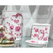 Danny's Fine Porcelain Home Decor Danny's Fine Porcelain Pink and White Round Waste Bin in Embossed Bird Pattern