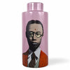 Danny's Fine Porcelain Home Decor Danny's Fine Porcelain Pink Portrait Jarpink Cylindrical Decorative Jar Featuring A - CLOSEOUT SAMPLE SALE
