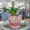 Danny's Fine Porcelain Home Decor Danny's Fine Porcelain Planter-Pink and White Willow [loc:028-18]