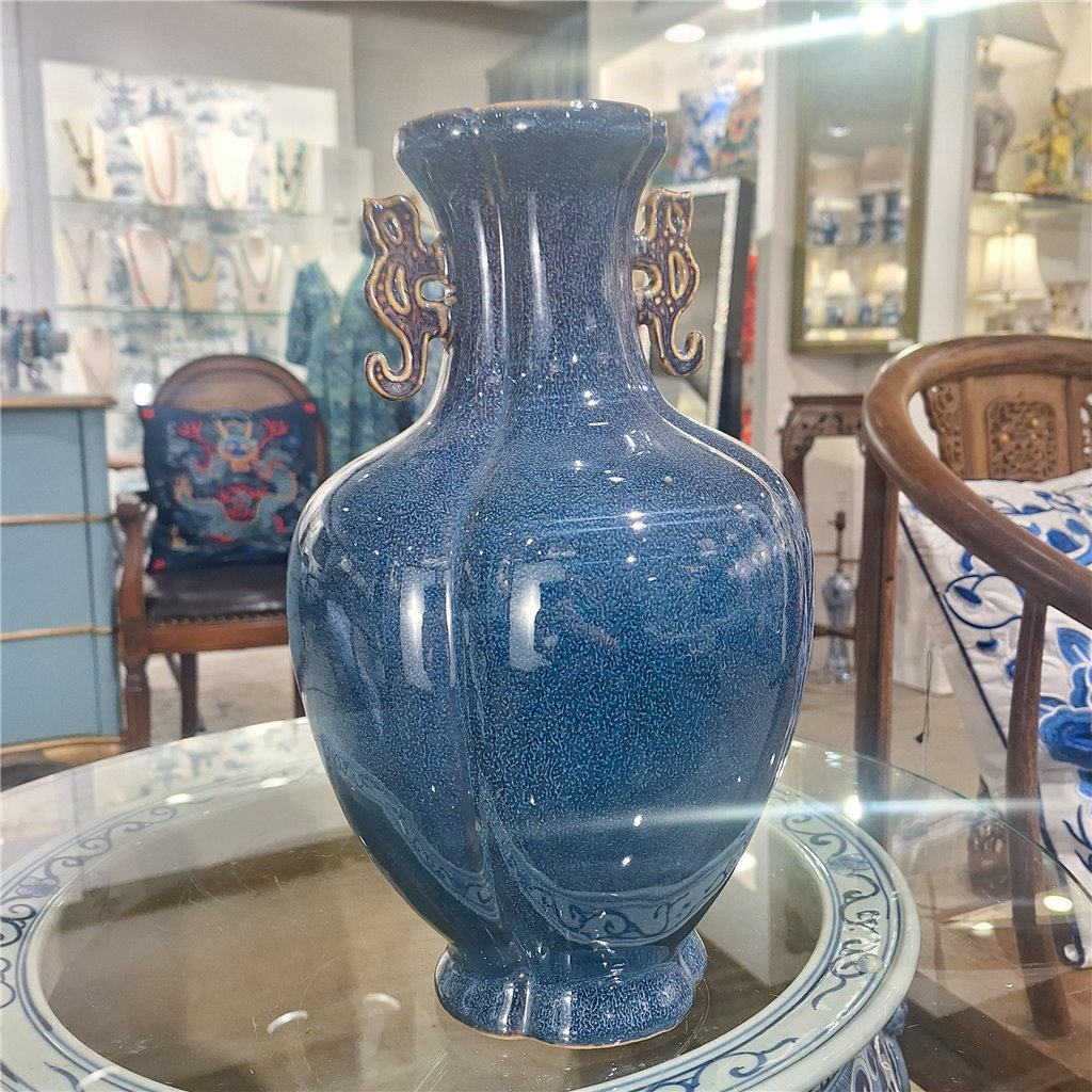 Danny's Fine Porcelain Home Decor Danny's Fine Porcelain Plum Vase- Blue 51091