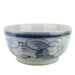 Danny's Fine Porcelain Home Decor Danny's Fine Porcelain Porcelain Aged Blue Floral Round Bowl 51101