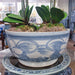 Danny's Fine Porcelain Home Decor Danny's Fine Porcelain Porcelain Aged Blue Floral Round Bowl 51101