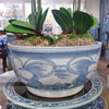 Danny's Fine Porcelain Home Decor Danny's Fine Porcelain Porcelain Aged Blue Floral Round Bowl 51101
