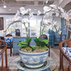 Danny's Fine Porcelain Home Decor Danny's Fine Porcelain Porcelain Aged Blue Floral Round Bowl 51101