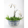 Danny's Fine Porcelain Home Decor Danny's Fine Porcelain Porcelain Aged Blue Floral Round Bowl 51101