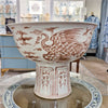 Danny's Fine Porcelain Home Decor Danny's Fine Porcelain Porcelain Aged Rust Phoenix Round Tall Basin 51102