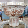 Danny's Fine Porcelain Home Decor Danny's Fine Porcelain Porcelain Aged Rust Phoenix Round Tall Basin 51102