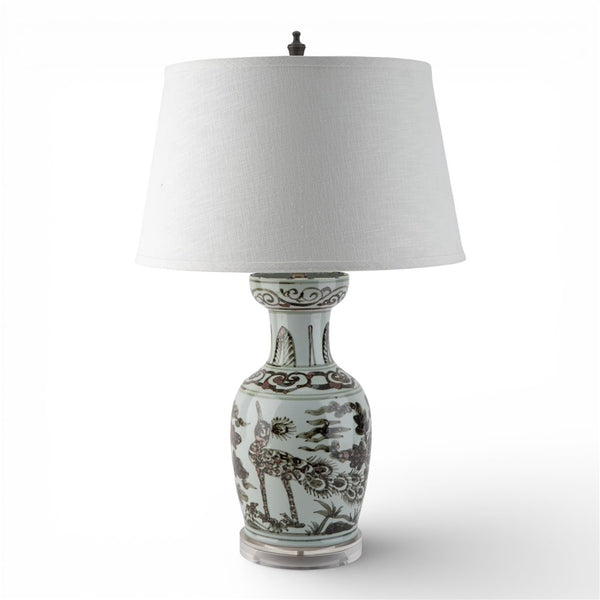 Danny's Fine Porcelain Home Decor Danny's Fine Porcelain Porcelain Antiqued Finish Lamp-Brown Bird[2-847-17]