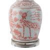 Danny's Fine Porcelain Home Decor Danny's Fine Porcelain Porcelain Antiqued Finish Lamp-Red Bird[2-847-17]