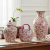 Danny's Fine Porcelain Home Decor Danny's Fine Porcelain Porcelain Bag with Handle Vase – Pink Florets (Min 2)