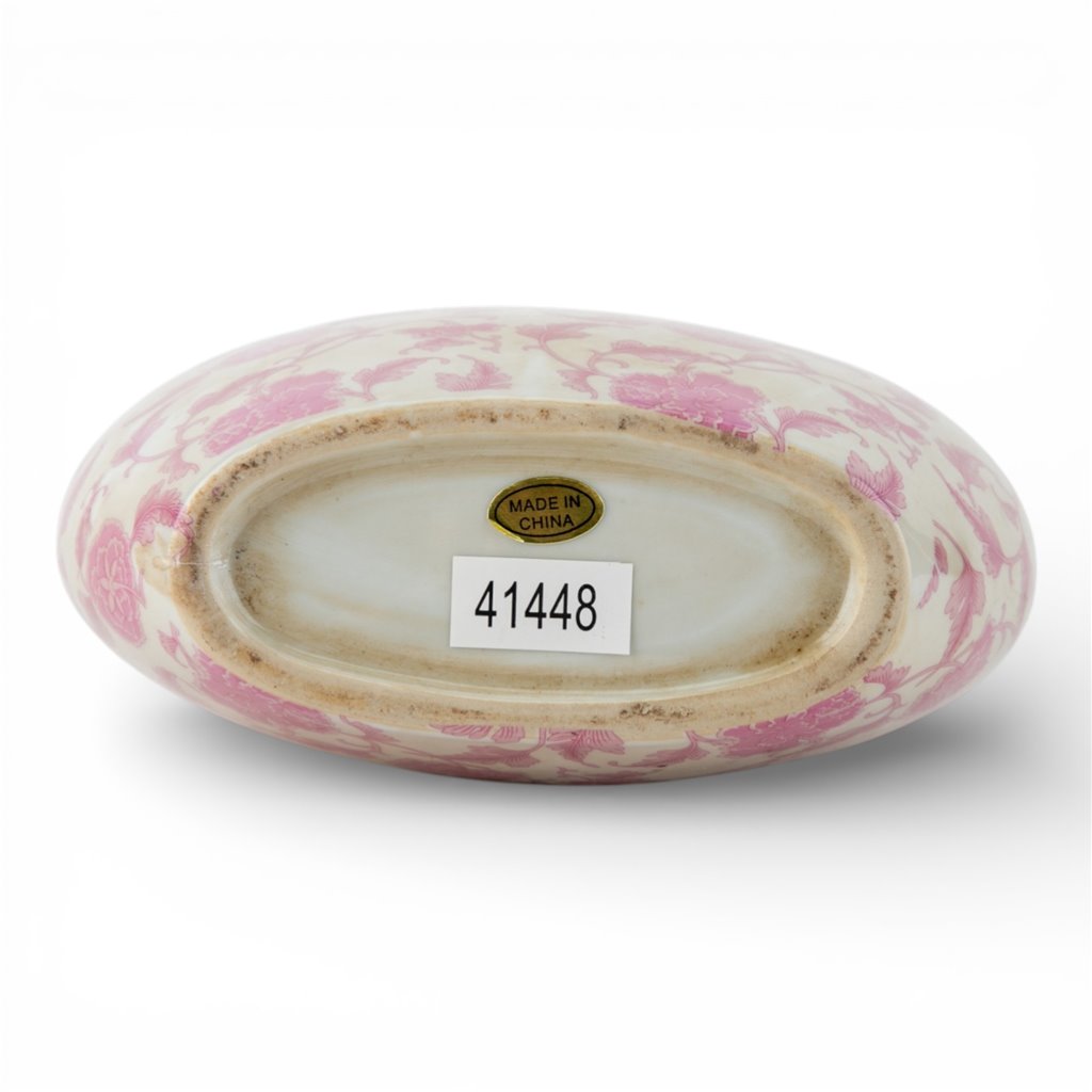 Danny's Fine Porcelain Home Decor Danny's Fine Porcelain Porcelain Bag with Handle Vase – Pink Florets (Min 2)