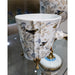 Danny's Fine Porcelain Home Decor Danny's Fine Porcelain Porcelain Basin With Bronze Accent-Tessa 60310