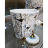 Danny's Fine Porcelain Home Decor Danny's Fine Porcelain Porcelain Basin With Bronze Accent-Tessa 60310