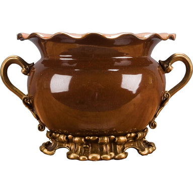 Danny's Fine Porcelain Home Decor Danny's Fine Porcelain Porcelain Basin With Bronze Account 60278