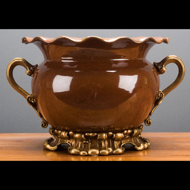 Danny's Fine Porcelain Home Decor Danny's Fine Porcelain Porcelain Basin With Bronze Account 60278