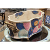 Danny's Fine Porcelain Home Decor Danny's Fine Porcelain Porcelain Basin With Bronze Ormolu- Tobacco Leaf (Pure Gold Glazed) 60261