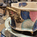 Danny's Fine Porcelain Home Decor Danny's Fine Porcelain Porcelain Basin With Bronze Ormolu- Tobacco Leaf (Pure Gold Glazed) 60261