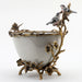 Danny's Fine Porcelain Home Decor Danny's Fine Porcelain Porcelain Basin With Bronze Ormolu - White Crackle 60409