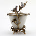 Danny's Fine Porcelain Home Decor Danny's Fine Porcelain Porcelain Basin With Bronze Ormolu - White Crackle 60409