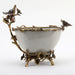 Danny's Fine Porcelain Home Decor Danny's Fine Porcelain Porcelain Basin With Bronze Ormolu - White Crackle 60409