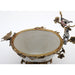 Danny's Fine Porcelain Home Decor Danny's Fine Porcelain Porcelain Basin With Bronze Ormolu - White Crackle 60409