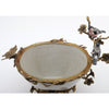 Danny's Fine Porcelain Home Decor Danny's Fine Porcelain Porcelain Basin With Bronze Ormolu - White Crackle 60409