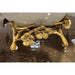 Danny's Fine Porcelain Home Decor Danny's Fine Porcelain Porcelain Basin With Bronze Ormolu - White Crackle 60409