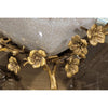 Danny's Fine Porcelain Home Decor Danny's Fine Porcelain Porcelain Basin With Bronze Ormolu - White Crackle 60409