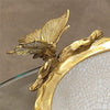Danny's Fine Porcelain Home Decor Danny's Fine Porcelain Porcelain Basin With Bronze Ormolu - White Crackle 60409