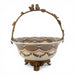 Danny's Fine Porcelain Home Decor Danny's Fine Porcelain Porcelain Basket with Ormolu Handle-Lattice Floral