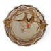 Danny's Fine Porcelain Home Decor Danny's Fine Porcelain Porcelain Basket with Ormolu Handle-Lattice Floral