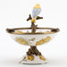 Danny's Fine Porcelain Home Decor Danny's Fine Porcelain Porcelain Bird Dish With Bronze Ormolu - Yellow Floral 60416