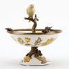 Danny's Fine Porcelain Home Decor Danny's Fine Porcelain Porcelain Bird Dish With Bronze Ormolu - Yellow Floral 60416