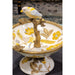 Danny's Fine Porcelain Home Decor Danny's Fine Porcelain Porcelain Bird Dish With Bronze Ormolu - Yellow Floral 60416