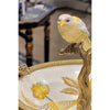 Danny's Fine Porcelain Home Decor Danny's Fine Porcelain Porcelain Bird Dish With Bronze Ormolu - Yellow Floral 60416