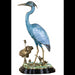 Danny's Fine Porcelain Home Decor Danny's Fine Porcelain Porcelain Blue Heron With Bronze Ormolu 60275