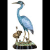 Danny's Fine Porcelain Home Decor Danny's Fine Porcelain Porcelain Blue Heron With Bronze Ormolu 60275