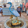 Danny's Fine Porcelain Home Decor Danny's Fine Porcelain Porcelain Blue Heron With Bronze Ormolu 60275
