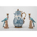 Danny's Fine Porcelain Home Decor Danny's Fine Porcelain Porcelain Blue Parrot Candle Holder Pair