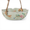 Danny's Fine Porcelain Home Decor Danny's Fine Porcelain Porcelain Bowl with Ormolu Handle-Floral Vine