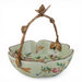 Danny's Fine Porcelain Home Decor Danny's Fine Porcelain Porcelain Bowl with Ormolu Handle-Floral Vine