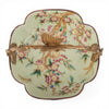 Danny's Fine Porcelain Home Decor Danny's Fine Porcelain Porcelain Bowl with Ormolu Handle-Floral Vine