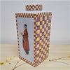 Danny's Fine Porcelain Home Decor Danny's Fine Porcelain Porcelain Box Jar Block [le] - B316 - CLOSEOUT SAMPLE SALE