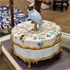 Danny's Fine Porcelain Home Decor Danny's Fine Porcelain Porcelain Box With Bronze Ormolu And Bird Top - Garden Of Life 60411