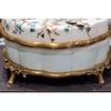 Danny's Fine Porcelain Home Decor Danny's Fine Porcelain Porcelain Box With Bronze Ormolu And Bird Top - Garden Of Life 60411